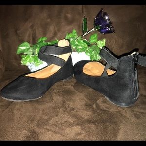 Bella Marie Black Suede Sandals